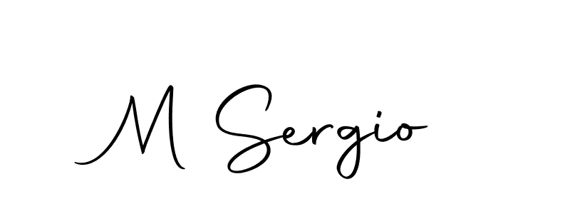 Also we have M Sergio name is the best signature style. Create professional handwritten signature collection using Autography-DOLnW autograph style. M Sergio signature style 10 images and pictures png