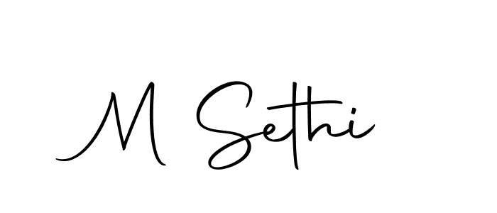 M Sethi stylish signature style. Best Handwritten Sign (Autography-DOLnW) for my name. Handwritten Signature Collection Ideas for my name M Sethi. M Sethi signature style 10 images and pictures png