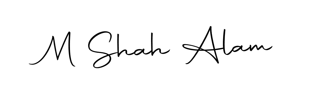 Make a beautiful signature design for name M Shah Alam. With this signature (Autography-DOLnW) style, you can create a handwritten signature for free. M Shah Alam signature style 10 images and pictures png