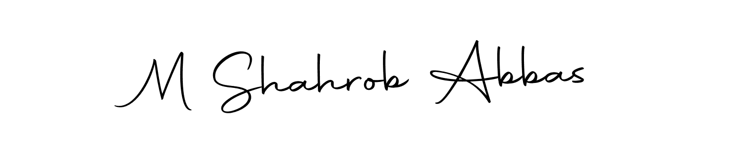 The best way (Autography-DOLnW) to make a short signature is to pick only two or three words in your name. The name M Shahrob Abbas include a total of six letters. For converting this name. M Shahrob Abbas signature style 10 images and pictures png