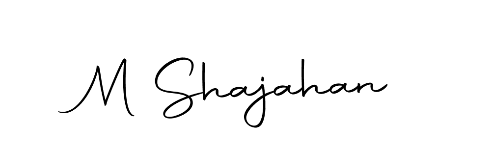 M Shajahan stylish signature style. Best Handwritten Sign (Autography-DOLnW) for my name. Handwritten Signature Collection Ideas for my name M Shajahan. M Shajahan signature style 10 images and pictures png