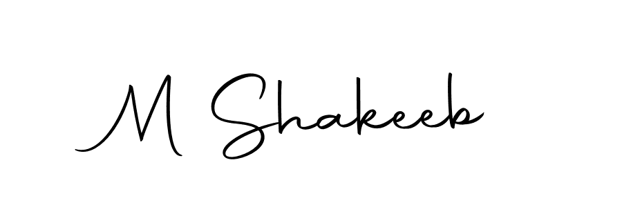 Use a signature maker to create a handwritten signature online. With this signature software, you can design (Autography-DOLnW) your own signature for name M Shakeeb. M Shakeeb signature style 10 images and pictures png