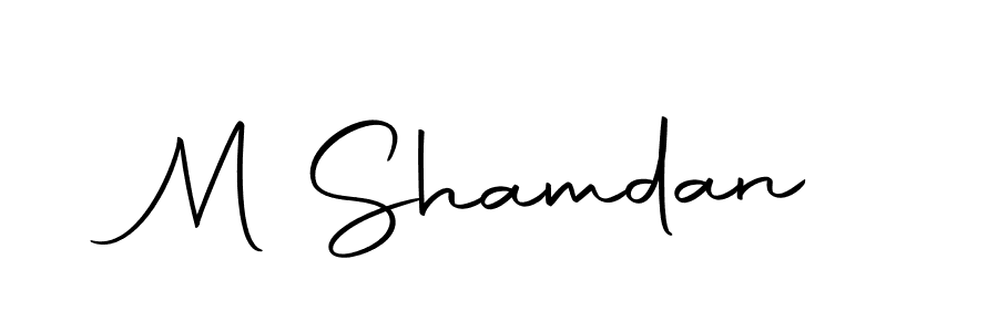 M Shamdan stylish signature style. Best Handwritten Sign (Autography-DOLnW) for my name. Handwritten Signature Collection Ideas for my name M Shamdan. M Shamdan signature style 10 images and pictures png