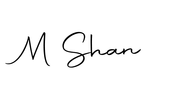 M Shan stylish signature style. Best Handwritten Sign (Autography-DOLnW) for my name. Handwritten Signature Collection Ideas for my name M Shan. M Shan signature style 10 images and pictures png