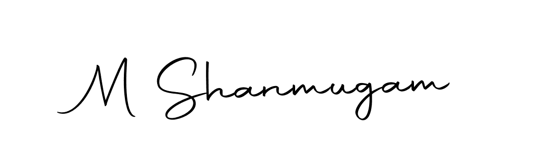 Make a beautiful signature design for name M Shanmugam. With this signature (Autography-DOLnW) style, you can create a handwritten signature for free. M Shanmugam signature style 10 images and pictures png