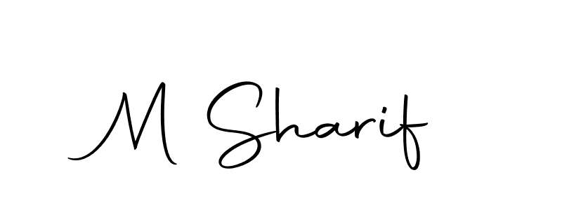 Design your own signature with our free online signature maker. With this signature software, you can create a handwritten (Autography-DOLnW) signature for name M Sharif. M Sharif signature style 10 images and pictures png