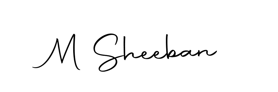 M Sheeban stylish signature style. Best Handwritten Sign (Autography-DOLnW) for my name. Handwritten Signature Collection Ideas for my name M Sheeban. M Sheeban signature style 10 images and pictures png