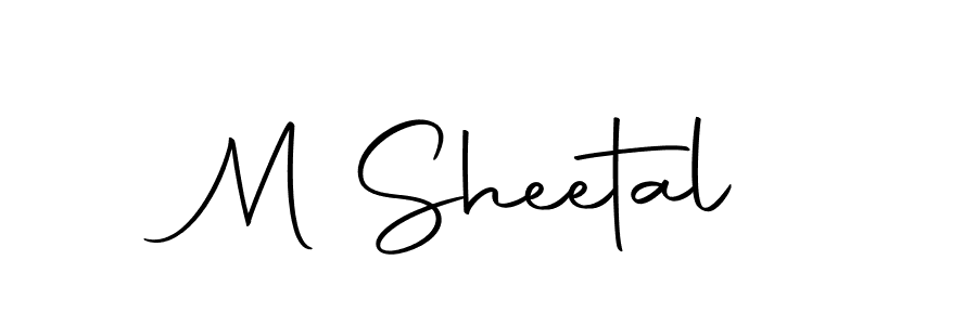 Here are the top 10 professional signature styles for the name M Sheetal. These are the best autograph styles you can use for your name. M Sheetal signature style 10 images and pictures png