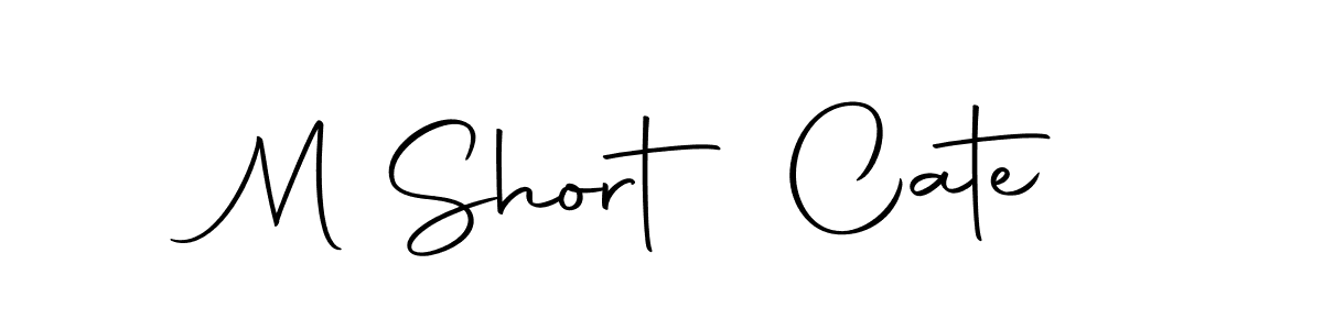 How to make M Short Cate name signature. Use Autography-DOLnW style for creating short signs online. This is the latest handwritten sign. M Short Cate signature style 10 images and pictures png