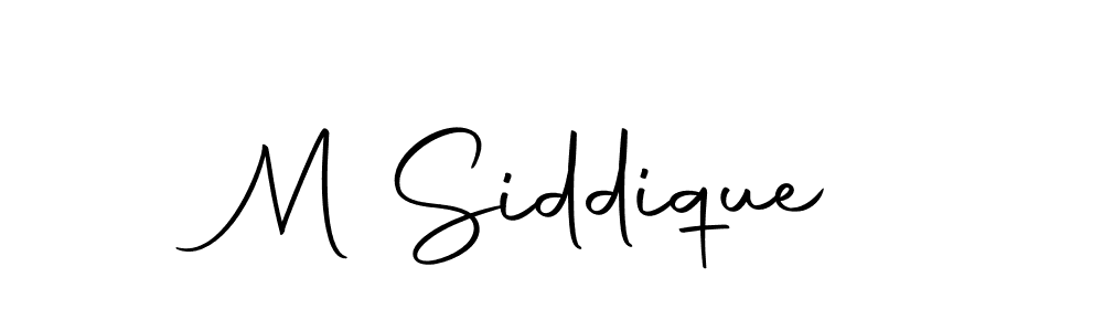 Use a signature maker to create a handwritten signature online. With this signature software, you can design (Autography-DOLnW) your own signature for name M Siddique. M Siddique signature style 10 images and pictures png