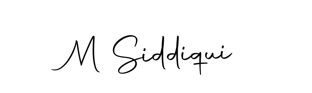 Design your own signature with our free online signature maker. With this signature software, you can create a handwritten (Autography-DOLnW) signature for name M Siddiqui. M Siddiqui signature style 10 images and pictures png