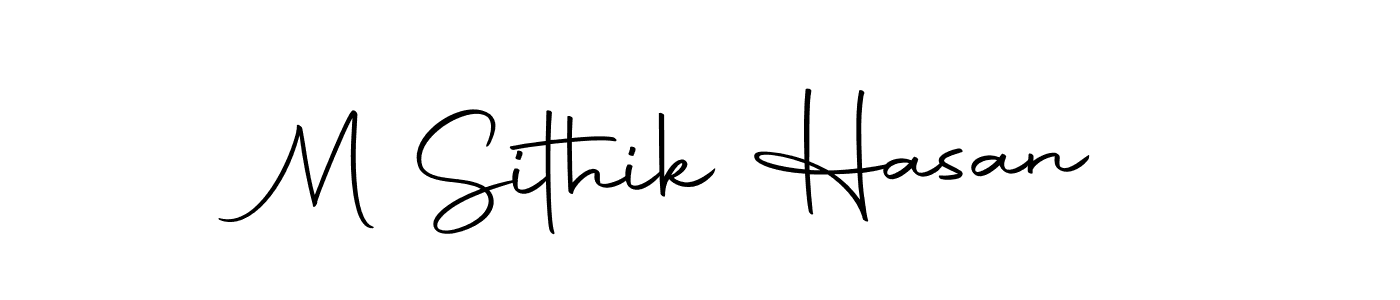 How to Draw M Sithik Hasan signature style? Autography-DOLnW is a latest design signature styles for name M Sithik Hasan. M Sithik Hasan signature style 10 images and pictures png