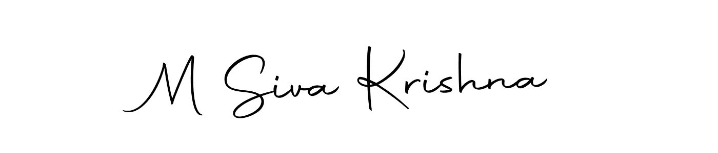 Make a beautiful signature design for name M Siva Krishna. Use this online signature maker to create a handwritten signature for free. M Siva Krishna signature style 10 images and pictures png