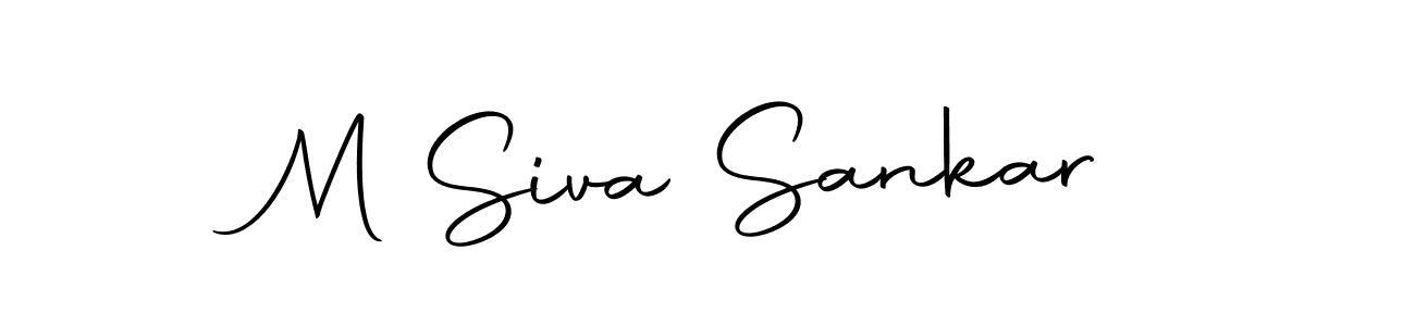 Design your own signature with our free online signature maker. With this signature software, you can create a handwritten (Autography-DOLnW) signature for name M Siva Sankar. M Siva Sankar signature style 10 images and pictures png