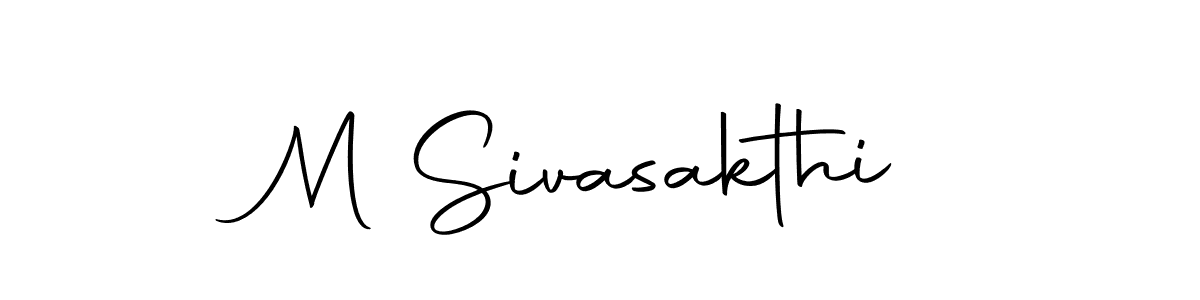 The best way (Autography-DOLnW) to make a short signature is to pick only two or three words in your name. The name M Sivasakthi include a total of six letters. For converting this name. M Sivasakthi signature style 10 images and pictures png