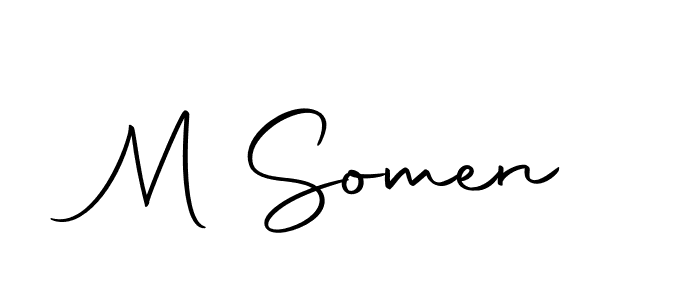 Similarly Autography-DOLnW is the best handwritten signature design. Signature creator online .You can use it as an online autograph creator for name M Somen. M Somen signature style 10 images and pictures png