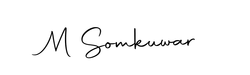 Make a beautiful signature design for name M Somkuwar. With this signature (Autography-DOLnW) style, you can create a handwritten signature for free. M Somkuwar signature style 10 images and pictures png