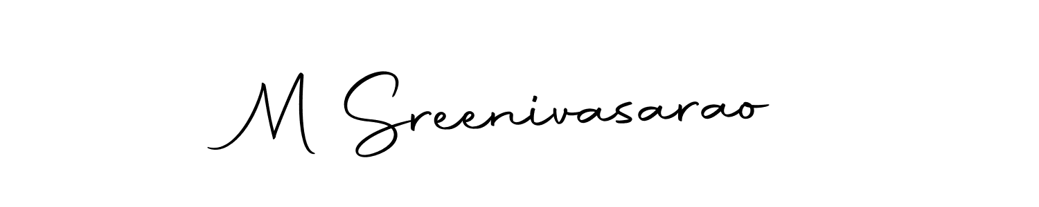 How to make M Sreenivasarao signature? Autography-DOLnW is a professional autograph style. Create handwritten signature for M Sreenivasarao name. M Sreenivasarao signature style 10 images and pictures png