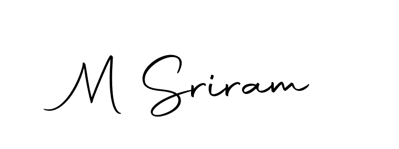 How to make M Sriram signature? Autography-DOLnW is a professional autograph style. Create handwritten signature for M Sriram name. M Sriram signature style 10 images and pictures png