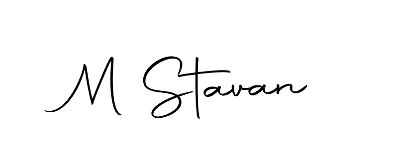 Also we have M Stavan name is the best signature style. Create professional handwritten signature collection using Autography-DOLnW autograph style. M Stavan signature style 10 images and pictures png