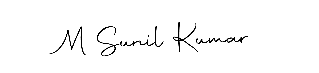 Similarly Autography-DOLnW is the best handwritten signature design. Signature creator online .You can use it as an online autograph creator for name M Sunil Kumar. M Sunil Kumar signature style 10 images and pictures png