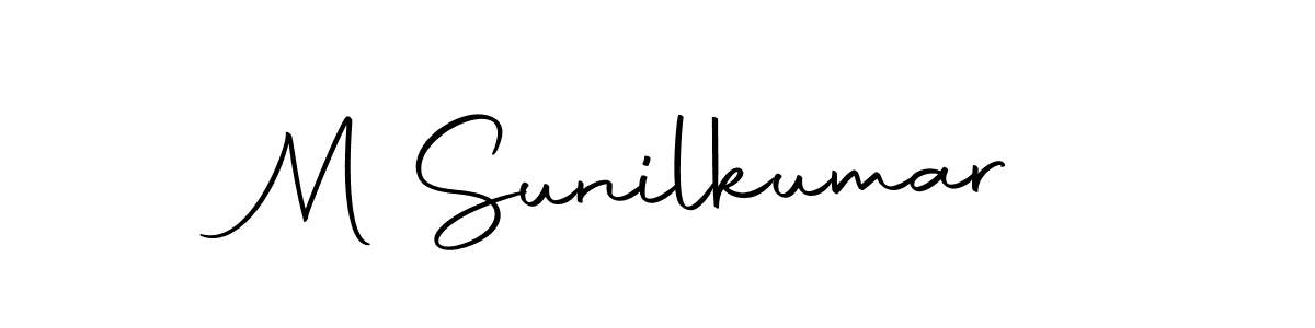 if you are searching for the best signature style for your name M Sunilkumar. so please give up your signature search. here we have designed multiple signature styles  using Autography-DOLnW. M Sunilkumar signature style 10 images and pictures png