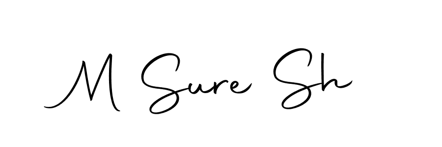 Use a signature maker to create a handwritten signature online. With this signature software, you can design (Autography-DOLnW) your own signature for name M Sure Sh. M Sure Sh signature style 10 images and pictures png