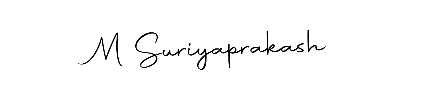 You can use this online signature creator to create a handwritten signature for the name M Suriyaprakash. This is the best online autograph maker. M Suriyaprakash signature style 10 images and pictures png