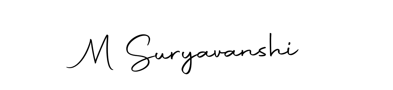 M Suryavanshi stylish signature style. Best Handwritten Sign (Autography-DOLnW) for my name. Handwritten Signature Collection Ideas for my name M Suryavanshi. M Suryavanshi signature style 10 images and pictures png