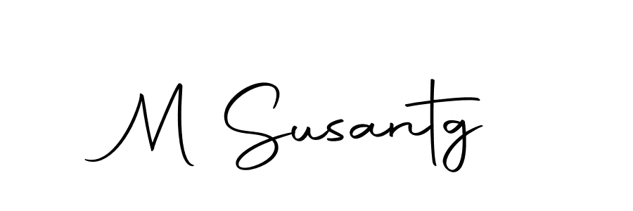 M Susantg stylish signature style. Best Handwritten Sign (Autography-DOLnW) for my name. Handwritten Signature Collection Ideas for my name M Susantg. M Susantg signature style 10 images and pictures png