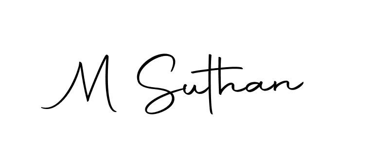 M Suthan stylish signature style. Best Handwritten Sign (Autography-DOLnW) for my name. Handwritten Signature Collection Ideas for my name M Suthan. M Suthan signature style 10 images and pictures png