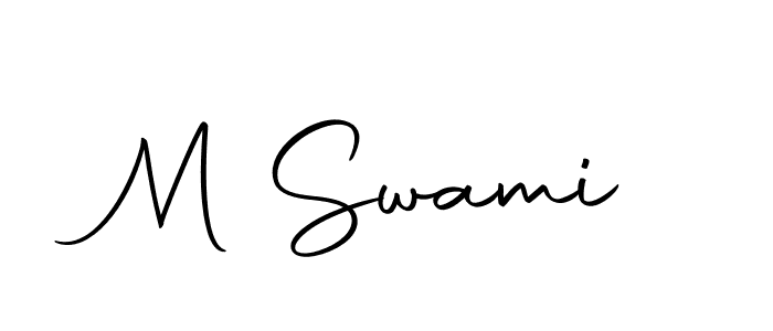 M Swami stylish signature style. Best Handwritten Sign (Autography-DOLnW) for my name. Handwritten Signature Collection Ideas for my name M Swami. M Swami signature style 10 images and pictures png