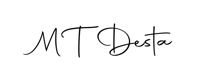 Autography-DOLnW is a professional signature style that is perfect for those who want to add a touch of class to their signature. It is also a great choice for those who want to make their signature more unique. Get M T Desta name to fancy signature for free. M T Desta signature style 10 images and pictures png