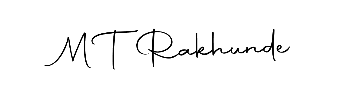 Make a beautiful signature design for name M T Rakhunde. Use this online signature maker to create a handwritten signature for free. M T Rakhunde signature style 10 images and pictures png