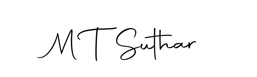 The best way (Autography-DOLnW) to make a short signature is to pick only two or three words in your name. The name M T Suthar include a total of six letters. For converting this name. M T Suthar signature style 10 images and pictures png