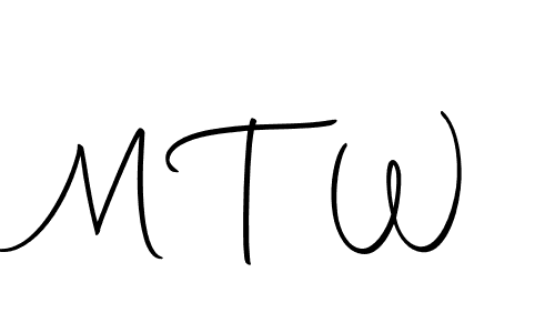 Best and Professional Signature Style for M T W. Autography-DOLnW Best Signature Style Collection. M T W signature style 10 images and pictures png