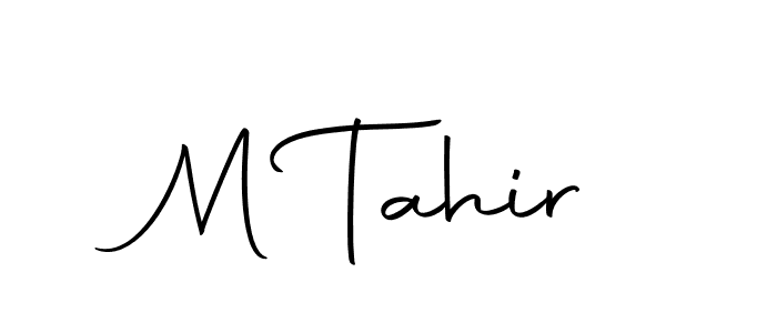 Design your own signature with our free online signature maker. With this signature software, you can create a handwritten (Autography-DOLnW) signature for name M Tahir. M Tahir signature style 10 images and pictures png