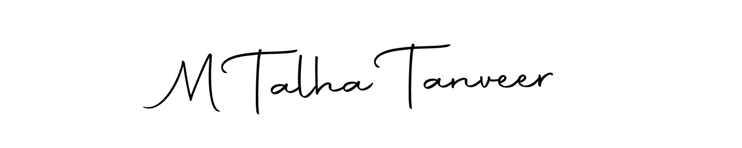 Use a signature maker to create a handwritten signature online. With this signature software, you can design (Autography-DOLnW) your own signature for name M Talha Tanveer. M Talha Tanveer signature style 10 images and pictures png