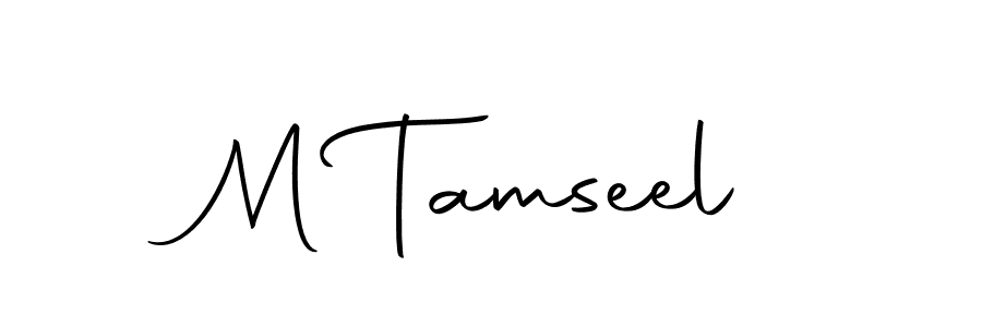 Make a beautiful signature design for name M Tamseel. With this signature (Autography-DOLnW) style, you can create a handwritten signature for free. M Tamseel signature style 10 images and pictures png