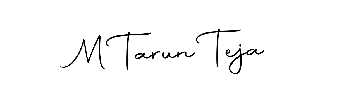 Design your own signature with our free online signature maker. With this signature software, you can create a handwritten (Autography-DOLnW) signature for name M Tarun Teja. M Tarun Teja signature style 10 images and pictures png
