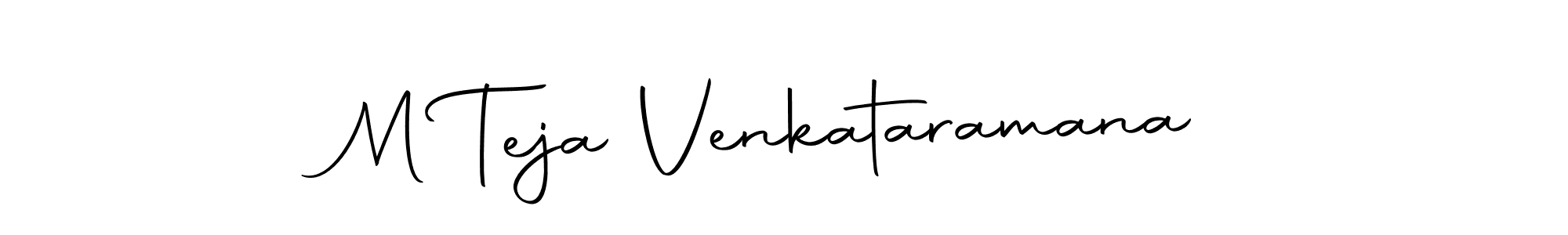 Use a signature maker to create a handwritten signature online. With this signature software, you can design (Autography-DOLnW) your own signature for name M Teja Venkataramana. M Teja Venkataramana signature style 10 images and pictures png