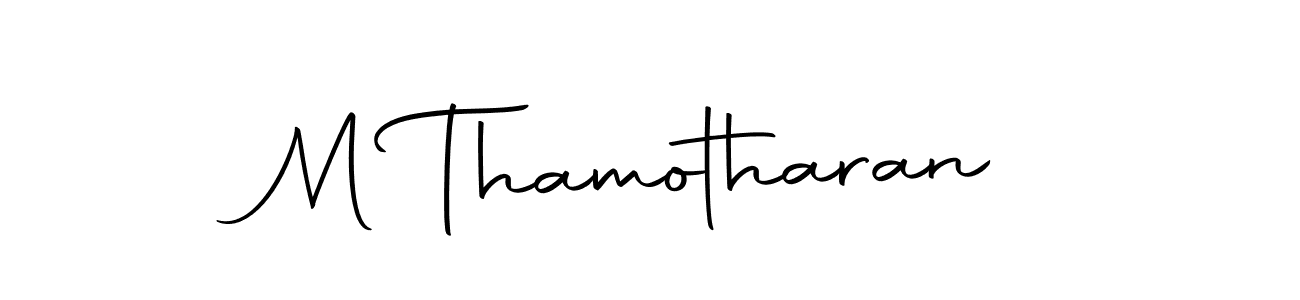 Design your own signature with our free online signature maker. With this signature software, you can create a handwritten (Autography-DOLnW) signature for name M Thamotharan. M Thamotharan signature style 10 images and pictures png