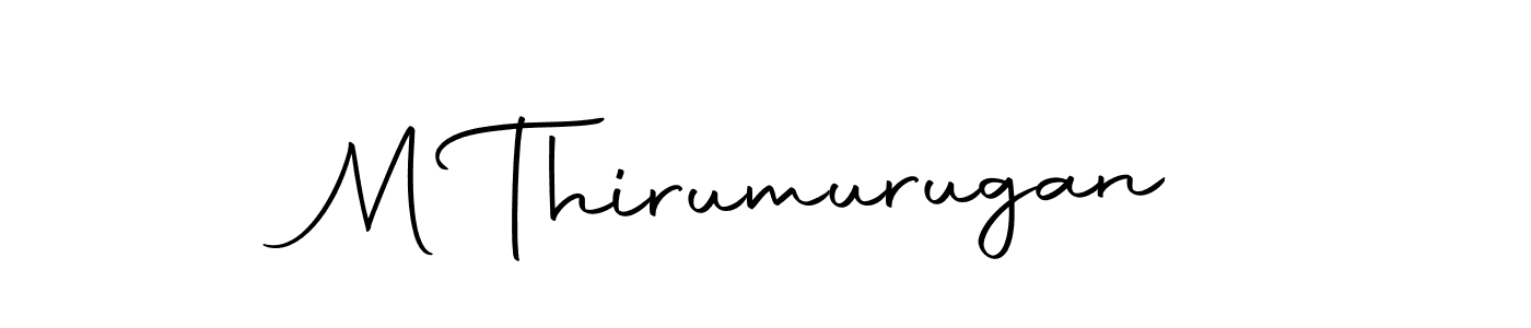 Make a beautiful signature design for name M Thirumurugan. With this signature (Autography-DOLnW) style, you can create a handwritten signature for free. M Thirumurugan signature style 10 images and pictures png
