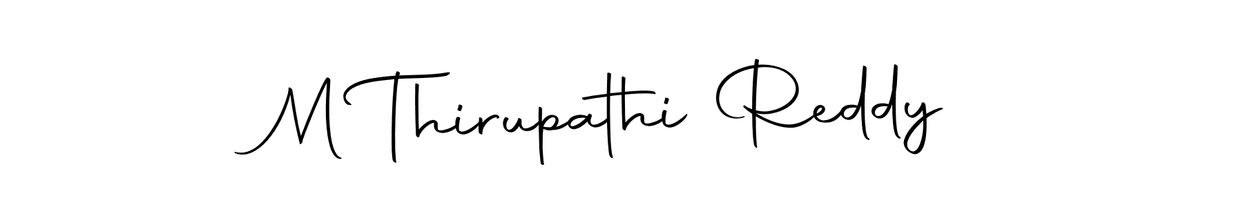 Use a signature maker to create a handwritten signature online. With this signature software, you can design (Autography-DOLnW) your own signature for name M Thirupathi Reddy. M Thirupathi Reddy signature style 10 images and pictures png