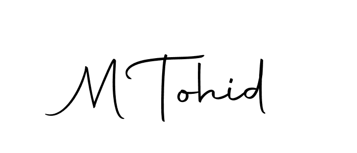 Use a signature maker to create a handwritten signature online. With this signature software, you can design (Autography-DOLnW) your own signature for name M Tohid. M Tohid signature style 10 images and pictures png