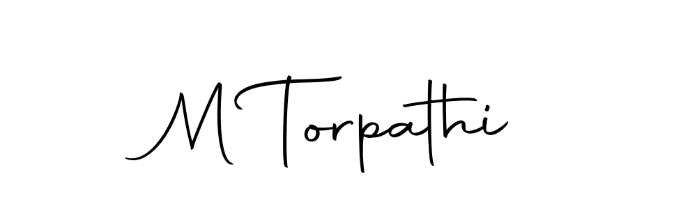 You should practise on your own different ways (Autography-DOLnW) to write your name (M Torpathi) in signature. don't let someone else do it for you. M Torpathi signature style 10 images and pictures png