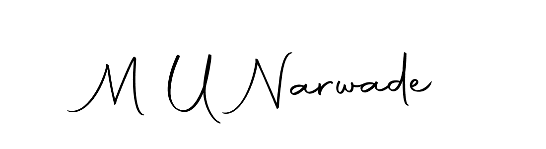 Here are the top 10 professional signature styles for the name M U Narwade. These are the best autograph styles you can use for your name. M U Narwade signature style 10 images and pictures png