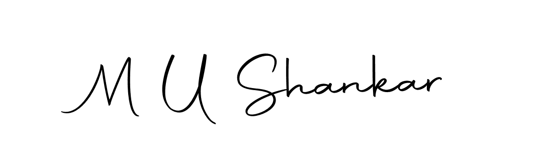 Autography-DOLnW is a professional signature style that is perfect for those who want to add a touch of class to their signature. It is also a great choice for those who want to make their signature more unique. Get M U Shankar name to fancy signature for free. M U Shankar signature style 10 images and pictures png