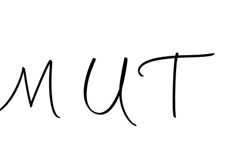 Similarly Autography-DOLnW is the best handwritten signature design. Signature creator online .You can use it as an online autograph creator for name M U T. M U T signature style 10 images and pictures png