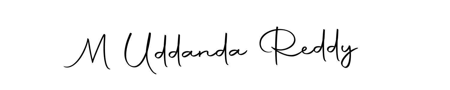 M Uddanda Reddy stylish signature style. Best Handwritten Sign (Autography-DOLnW) for my name. Handwritten Signature Collection Ideas for my name M Uddanda Reddy. M Uddanda Reddy signature style 10 images and pictures png